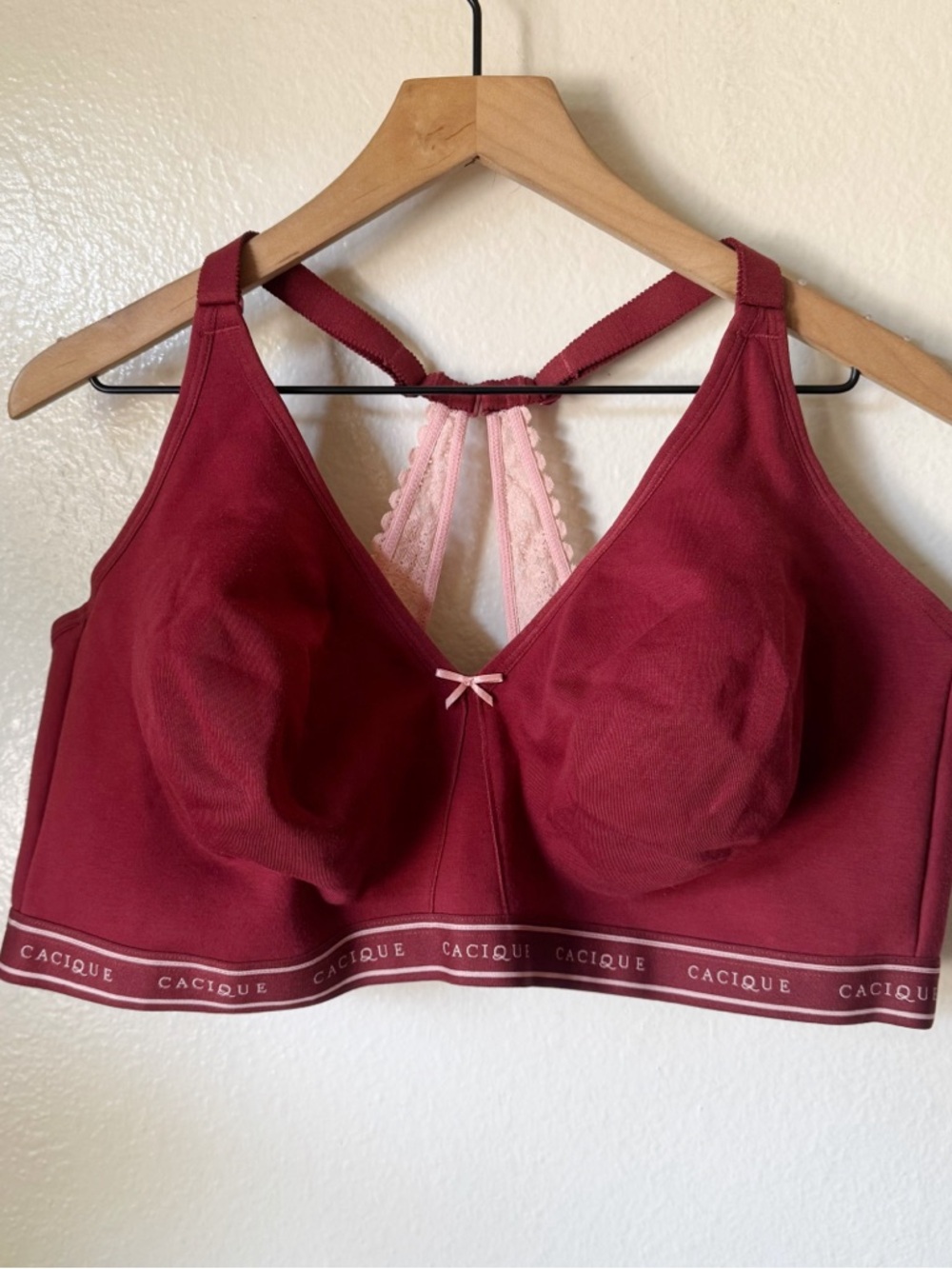 Cacique | Unlined Full Coverage Wireless Racerback Bra